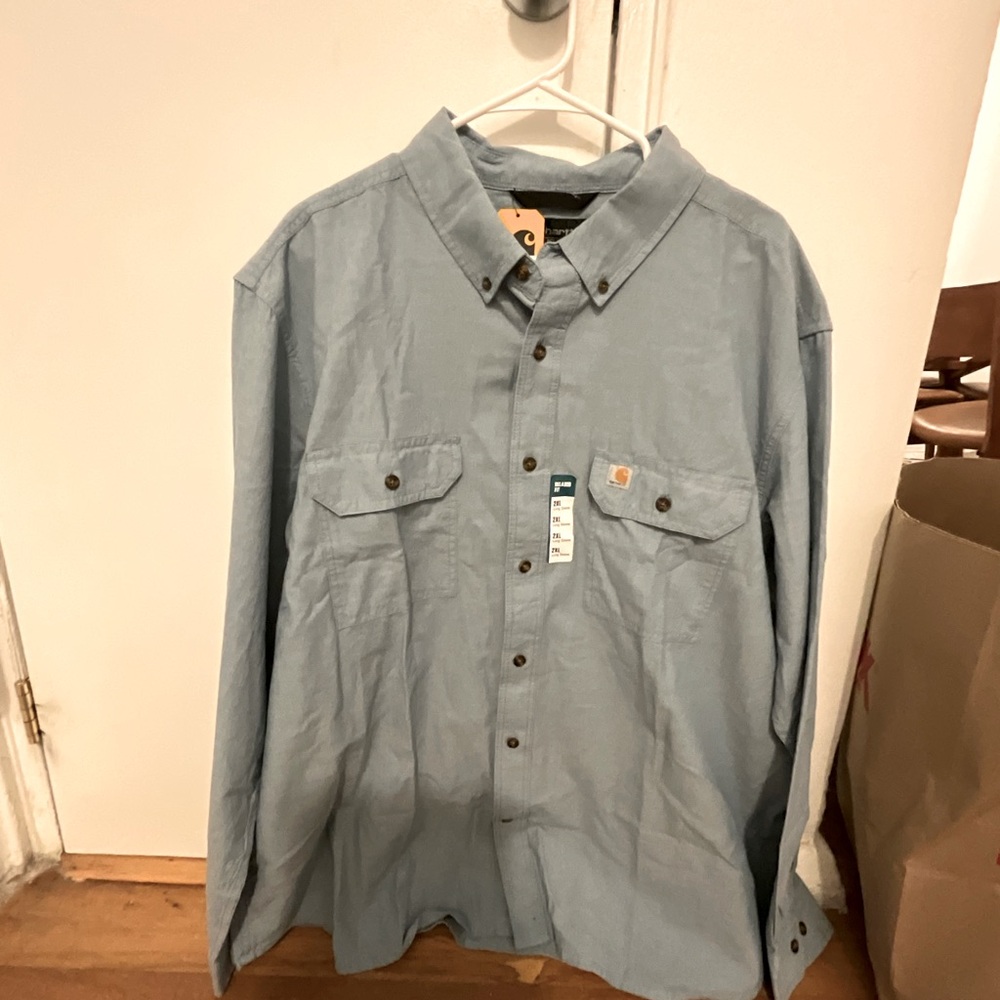 NWT CARHARTT BUTTON DOWN SHIRT